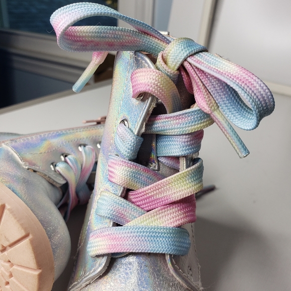 Jellypop Girl's Lil' Punky Lug Soles Irredescent Pastel Sparkly Fairyland Unicor - Picture 8 of 10